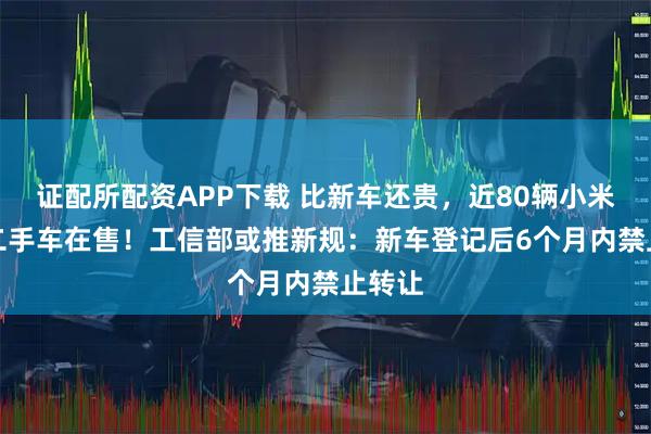 证配所配资APP下载 比新车还贵，近80辆小米YU7二手车在售！工信部或推新规：新车登记后6个月内禁止转让