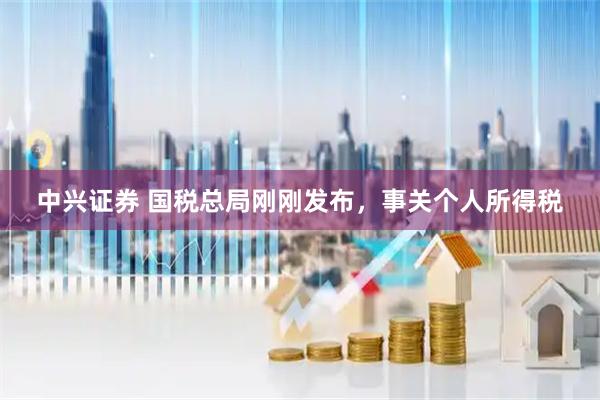 中兴证券 国税总局刚刚发布，事关个人所得税